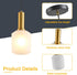 AOJUNSANSAN 2 Pack Mid Century Frosted Glass Pendant Light Fixture Brushed Gold Pendant Lights Kitchen Island Modern