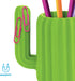 Mustard Pen Holder - Green Cactus Desktop Organiser