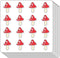 GUVSPTI Mushroom Planner Stickers, 0.5in Monthly Scrapbooking Kids DIY Arts Crafting 208-Pack