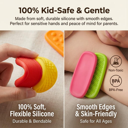 MaiTrekz 8 Pack Sensory Fidget Toys for Kids, Elastic Silicone Anxiety Stones for Autism & ADHD, Calming Tools