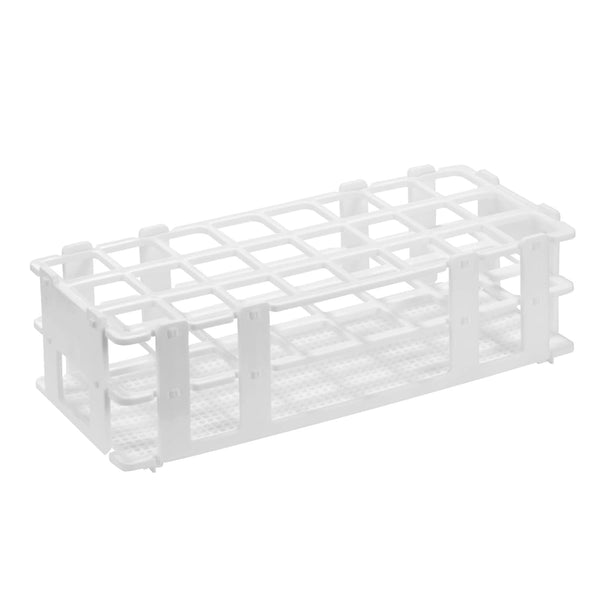 Eowpower Plastic Lab Test Tube Rack, Storage Stand Holder Detachable for 25mm Test Tubes, 24 Holes