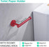 SUS304 6 inch Washroom,Drilling,96006-6RED Red Toilet Paper Holder Stainless Steel, Modern Round Tissue Roll Holders