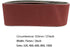 3 Inch x 21 Inch Sanding Belts, 5 Pack 320/400/600/800/1000 Grits, Aluminum Oxide for Woodworking, Metal Polishing
