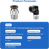 12 Pcs Push to Connect Fittings 5/16 Inch Tube OD x 1/4 Inch NPT Thread Pneumatic Male Straight and Elbow Quick Connect Air line fittings