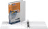 QuickFit View 3-Ring Binder, 1 1/2" Angle D-Rings, 50% Recycled, White (87020) by QuickFit