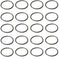 Othmro 50Pcs Nitrile Rubber O-Rings, 0.03in Wire Dia, 0.66in OD, Metric Sealing Washers for Plumbing, Black