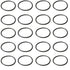 Othmro 50Pcs Nitrile Rubber O-Rings, 0.03in Wire Dia, 0.66in OD, Metric Sealing Washers for Plumbing, Black