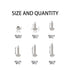 80Pcs Hammer Head T-Slot Drop-in Stud Sliding Bolt Screw Nut Assortment Kit, for European Standard Aluminum Profile (M5-20 Series)