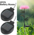 2 Pack Solar Light Replacement Top Part, Panel for Outdoor Hanging Lanterns, Black