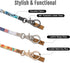 MNGARISTA Neck Lanyard for Keys, Floral Key Lanyard for Women, Durable ID Lanyards with Keyring and Clasp for School ID