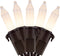 YULETIME Frosted White Christmas Lights with Brown Wire, 66 Feet 200 Count UL Certified String Lights, 2 Sets