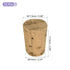 MECCANIXITY Tapered Cork, 12.7x9.5x17.5mm Natural Wooden Leakproof Soft Cork Stoppers for Wine Beer Bottle Crafts Corks Plug Replacement Laboratory Supplies, Dark Wood Color, Pack of 15