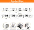 Mop and Broom Holder Wall Mount, Upgraded Stainless Steel Organizer with 4 Racks and 5 Hooks