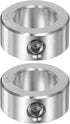 HARFINGTON 2pcs Shaft Collar 3/4" Bore 304 Stainless Steel Set Screw Shaft Collars for Wheel Barrow Axle, Industry