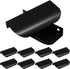 Hordion 10 Pack Finger Edge Pull, 3.15" Aluminum Flat Hidden Bar Pulls Concealed