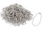 uxcell Ball Bead Link Chain with Connector Holders for ID Badge Tag Key Chain, 100 Pcs Stainless Steel