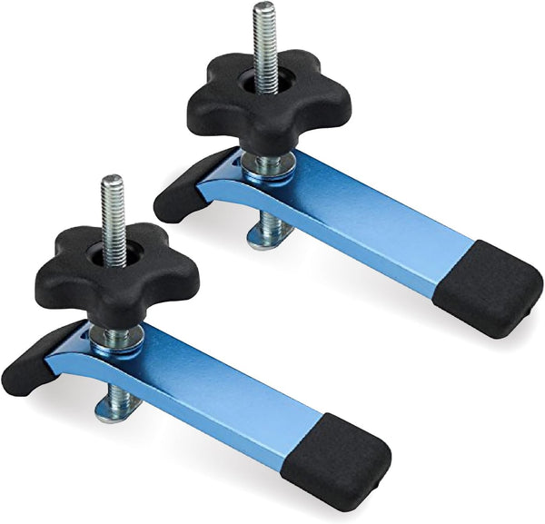 POWERTEC 71168V T-Track Hold Down Clamp, 5-1/2" L x 1-1/8" W, 2 Pack for Woodworking