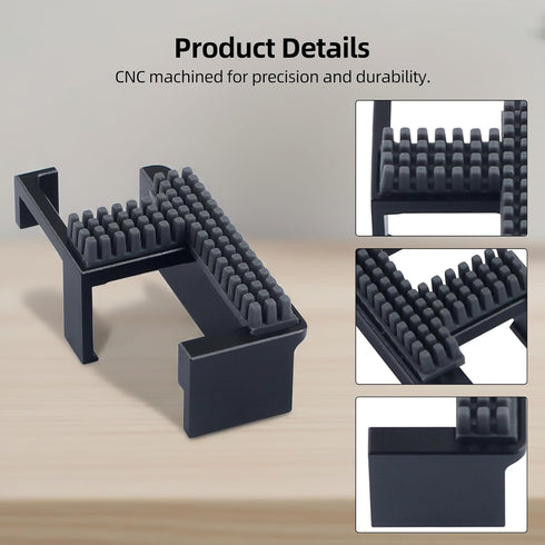 FYSETC Nozzle P2S: (20 3D Nozzles Upgrade Silicone Wiper for CNC-Machined All-Metal Brush Holder with a Silicone Wipe