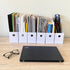 Evelots Magazine File Holder - Set of 24 White, Office Desk Organizer, Sturdy Cardboard with Double Front Panel