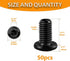 Hincell M6x18mm 50pcs, 304 Hex Socket Head Cap Screws, Stainless Steel, Black Oxide, Crib & Furniture Assembly, Kitchen