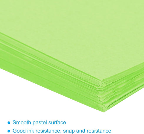 MECCANIXITY 75 Sheets A4 Colored Print Copy Paper, 8.5" x 11", 75gsm for Printing, Bright Green
