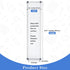 Ireer 2 Pcs Slim Skinny Whiteboard, Portable Narrow Tall Dry Erase Board, Wall Mounted Aluminum Magnetic Board