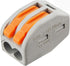 100 Pcs Lever Connectors Nuts, 2 Conductor Combination Compact Wire Connectors, Fast Connection Terminal 28-12 AWG