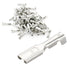 Baomain 0.11" Female Spade Crimp Terminal Wire Connector, Non Insulation, 2.8mm, Pack of 100
