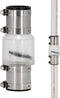 ProCheck Quiet Silent Sump Pump Check Valve - 1-1/2“ with Stainless Steel Vibration Resistant Couplings