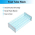 PATIKIL 40 Holes Test Tube Rack, 1Pcs Detachable Plastic Holder Stand for 18mm Dia Tube, Blue