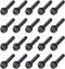 M6 x 40mm Carbon Steel Phillips Pan Head Machine Screws Bolts, uxcell, 20pcs with Spring Washer and Plain Washers