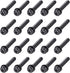 M6 x 40mm Carbon Steel Phillips Pan Head Machine Screws Bolts, uxcell, 20pcs with Spring Washer and Plain Washers