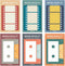 Monolike Retro Cassette Tape + Film Sticky-It 6p Set, Self-Adhesive Memo Pad, 50 Sheets for Daily Sticky, Diary, Memo