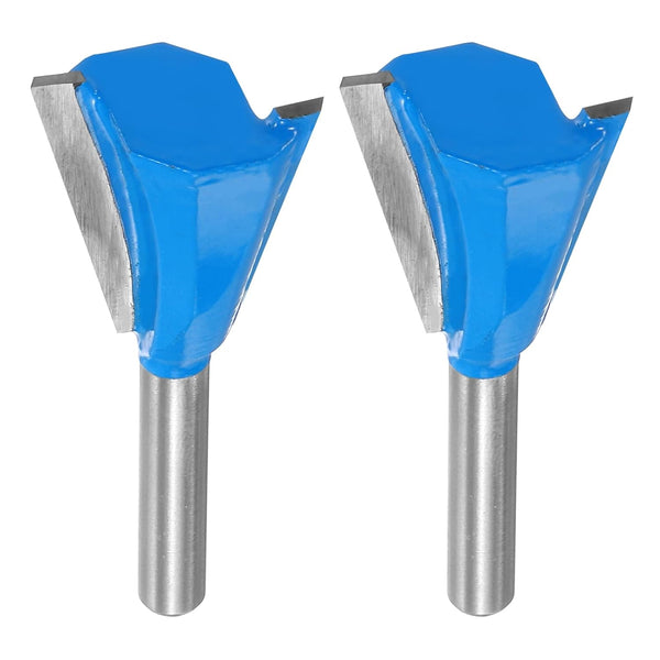 HARFINGTON 2pcs Dovetail Router Bit 1" Diameter 1/4" Shank Tungsten Carbide 14
