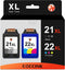 COCCINK 21XL 22XL Printer Ink Cartridge Replacement for HP Deskjet F335 F380 F4180 F2210 D1420 D1520 D1530 D1560 (1