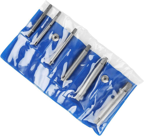 Steel Broken Head Taps Extractor Set, 6 Pcs Screw Remover for Everyday Home Repair Work