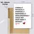 RYYike Poem Thank You Card for Men Women, Heartfelt Appreciation Card for Teacher Doctor, Could Not Have Done It