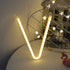 ENUOLI Warm White Letters Neon Night Light LED Alphabet Marquee Light Neon Letters Sign Decorative Words Light
