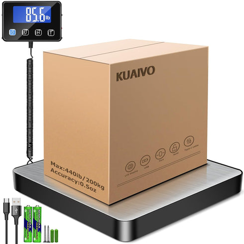 Shipping Scale, 440 lbs/0.35oz High Accurate Digital Postal Scale for Small Business and Home Use