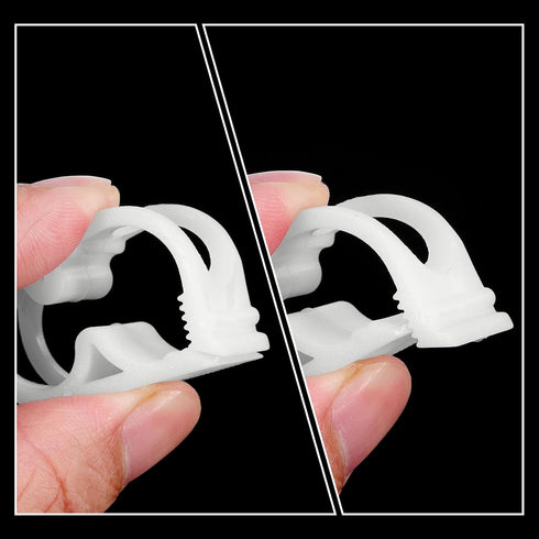 uxcell Plastic Tubing Clamps, 10pcs 1/4"-1/2" Tube OD Adjustable Clamp for Laboratory Flow Control