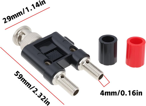 Be In Your Mind 4PCS 4mm HT311 50 Car BNC Plug to Terminal Adapter for Automotive Diagnostics