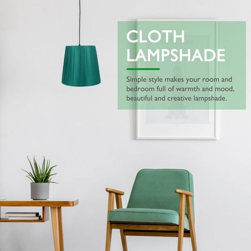 5.51x4.92x3.54In Bulb Hemobllo Clip-On Lampshade Cover Cotton Cloth Jade Lightweight Easy Installation Decorative
