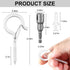 FSAH 50 1 Pcs Screw-in Hooks for Outdoor String Lights, Q Hangers Hooks for Outside, Swivel Hanging Basket Patio Hooks
