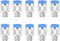 10mm Push to Connect Fittings: CEKER 10mm x 1/8" NPT Male Thread Quick Connect Pneumatic Fittings (10 Packs)