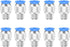 10mm Push to Connect Fittings: CEKER 10mm x 1/8" NPT Male Thread Quick Connect Pneumatic Fittings (10 Packs)