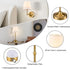 Set 2, 2-in-1 Dimmable Bulbs Battery Operated Table Lamp Wall Sconce of Gold Rechargeable Desk Lamp Wall Lights