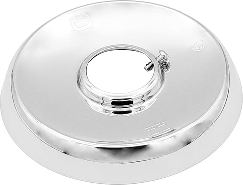 Large Shower Flange, 4-1/2 inch Outside Diameter, Polished Chrome Finish Replacement for Mixet Shower
