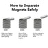 Boom N50 Countersunk 12x3mm (1/2 1/8 inch) 3mm 7.3 lbs (50 Pack) Neodymium Disc Magnets x Screw Hole, up to Pull