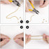 4PCS 12 Inch Bulb Ceiling Fan Pull Chain Kit - Extender With and Fan Pattern Pendant, Brass Connector (Brass)