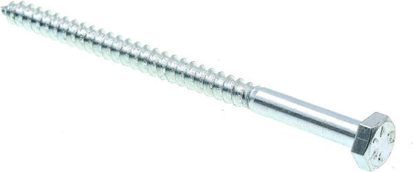 Prime-Line 9055249 Hex Lag Screws, A307 Grade A Zinc Plated Steel, 1/4 In. X 4 In. (50 Pack)